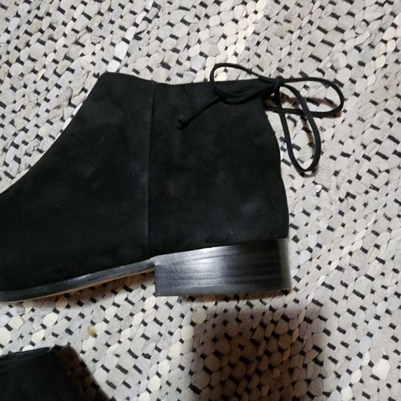 Splendid Niva Pointed Toe Suede Booties in Black - Picture 16 of 16